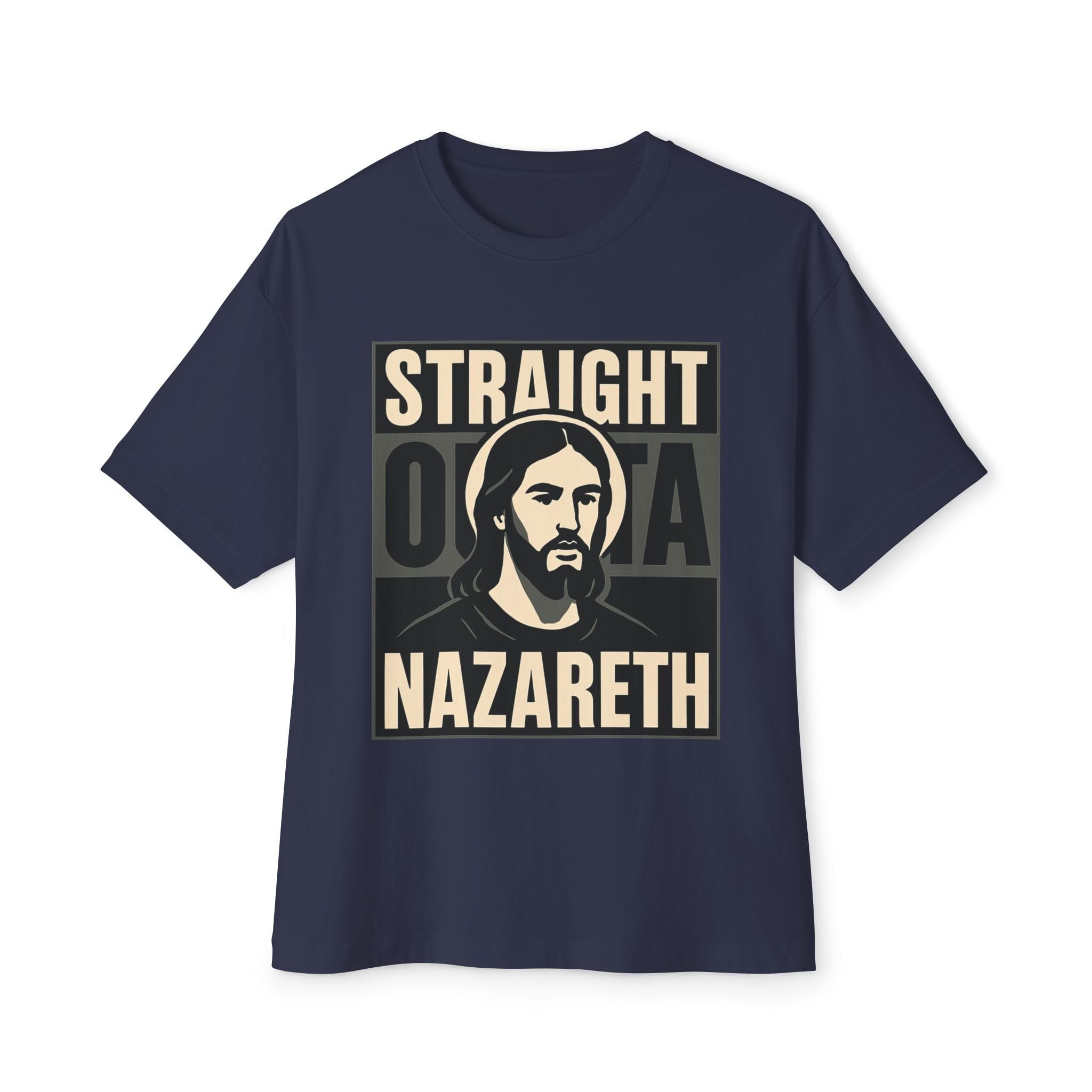 Straight Outta Nazareth | Witty Jesus T Shirt | Oversized Boxy Tee