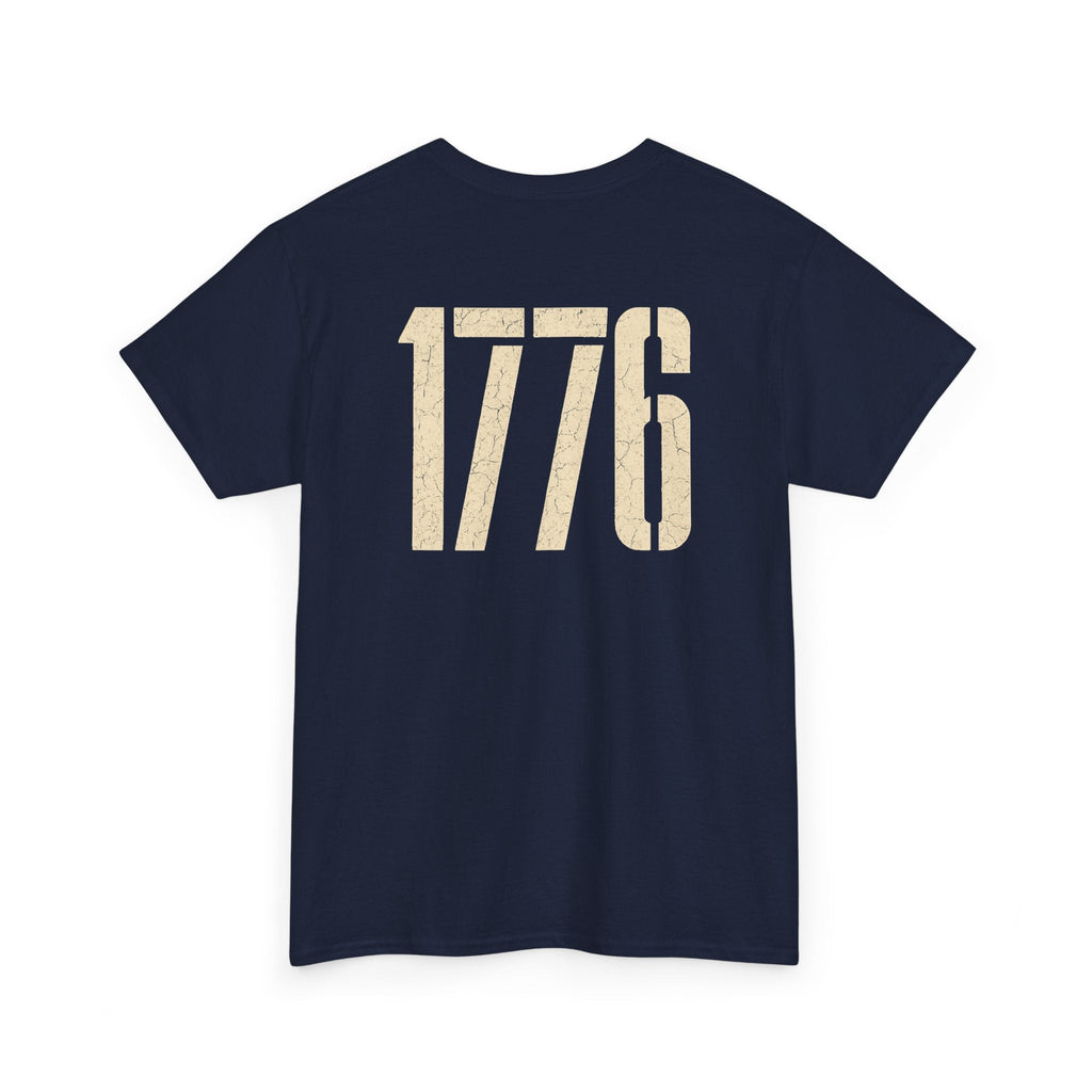 1776 Land of the Free | Retro Eagle Emblem | Double Print Classic Tee