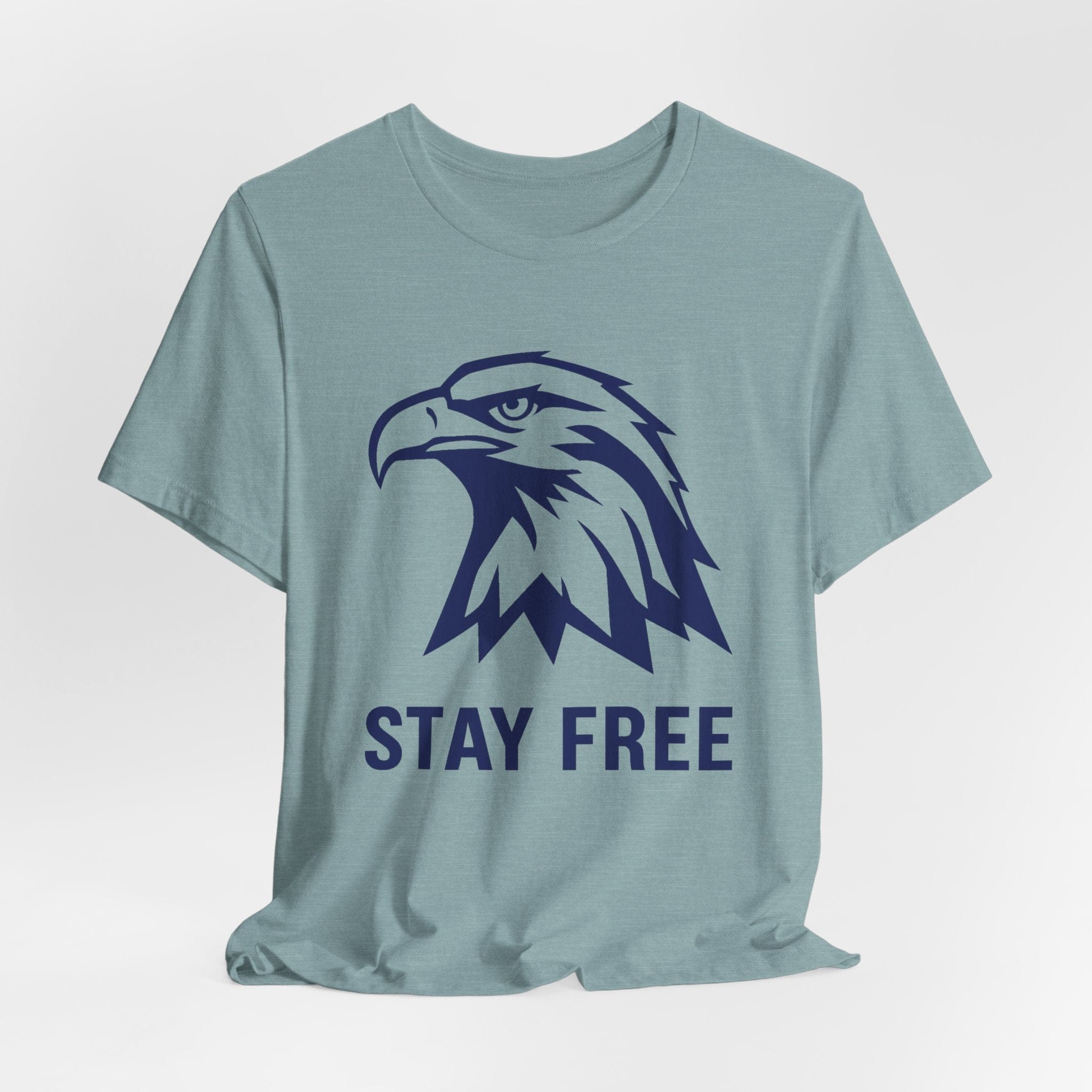 Stay Free | Navy Blue Eagle | Graphic Tee