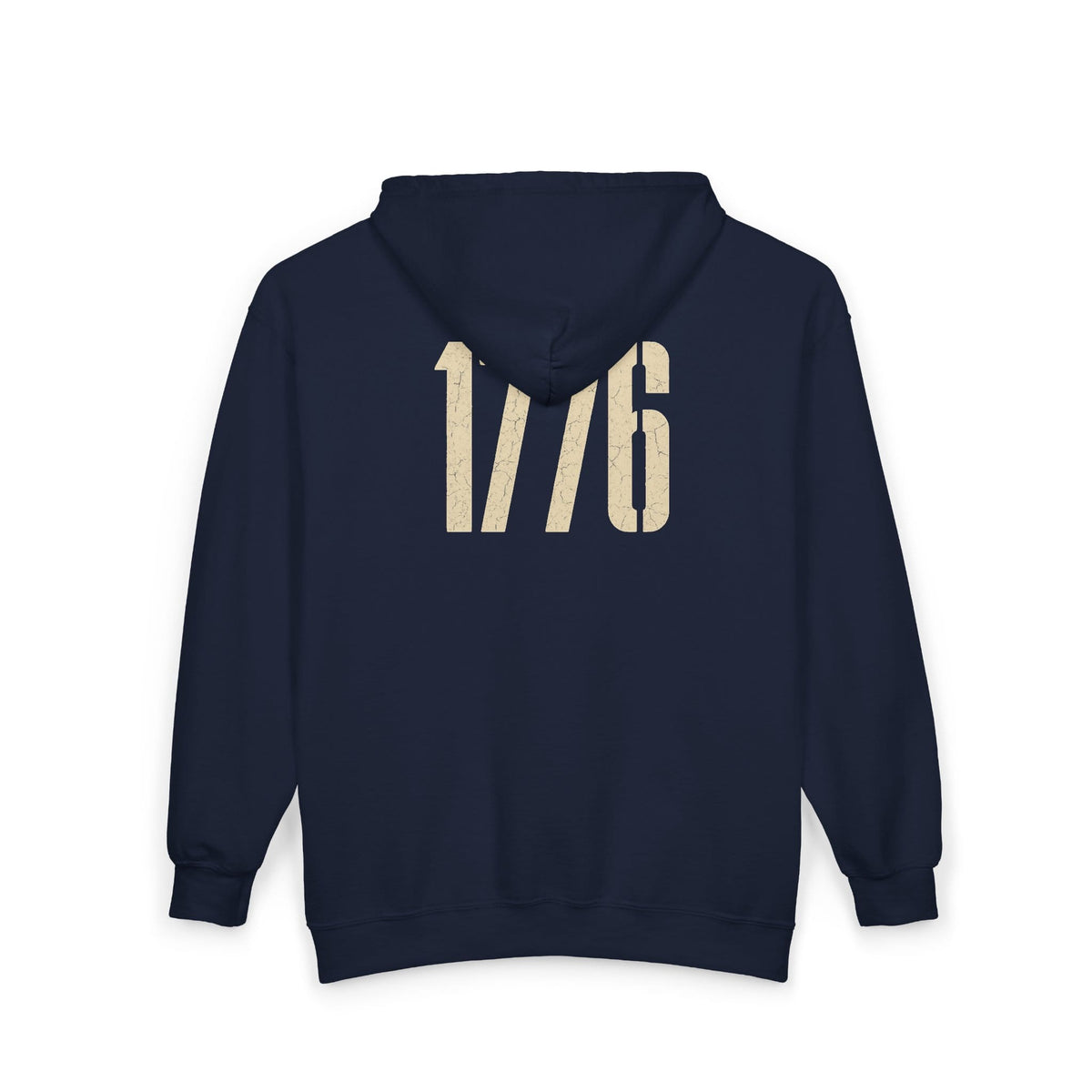 Hoodie 1776 Zip Hoodie with Colonial Eagle — Patriotic American Revolution Sweatshirt