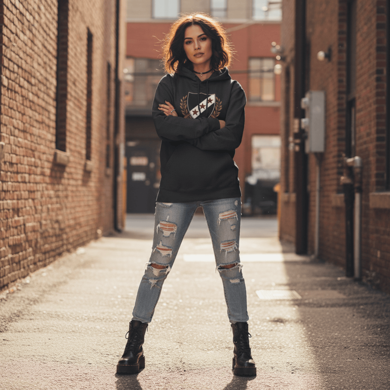 Hoodie E Pluribus Unum Crest | Vintage Shield Midweight Pullover | Hoodie