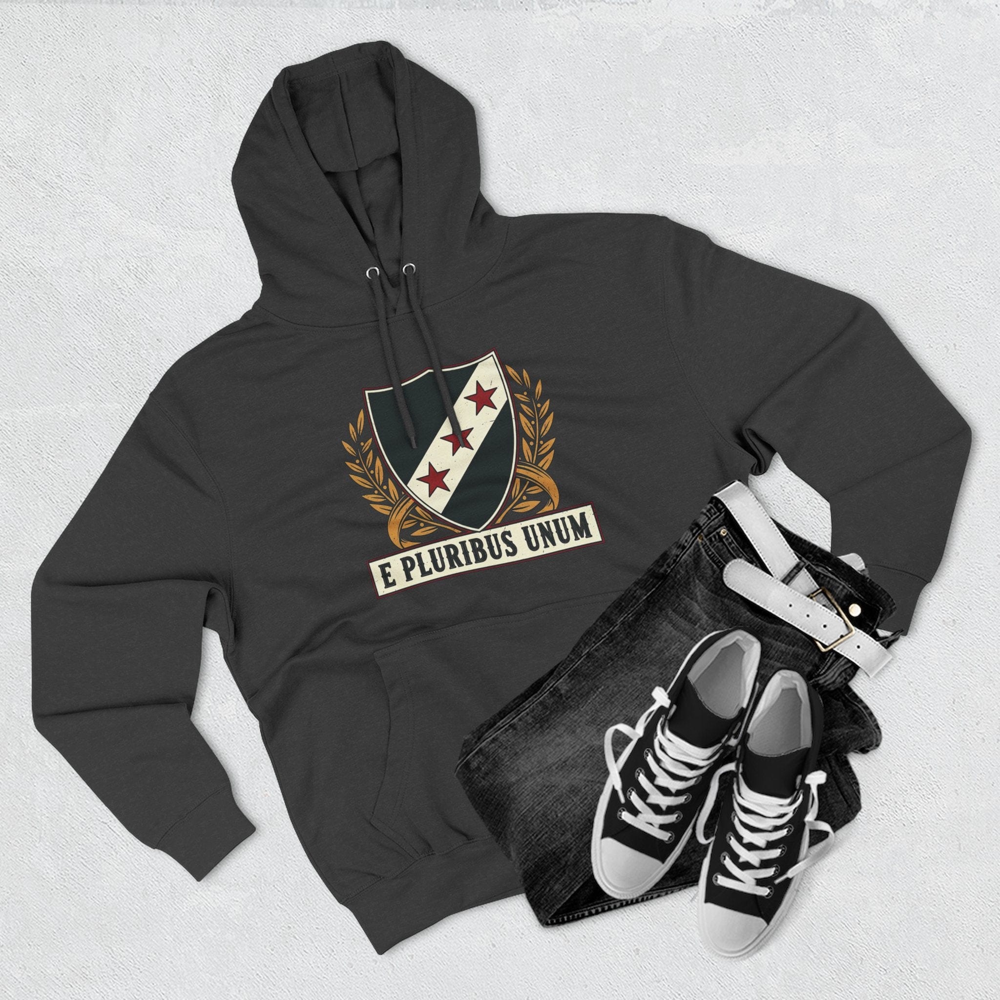 Hoodie E Pluribus Unum Crest | Vintage Shield Midweight Pullover | Hoodie