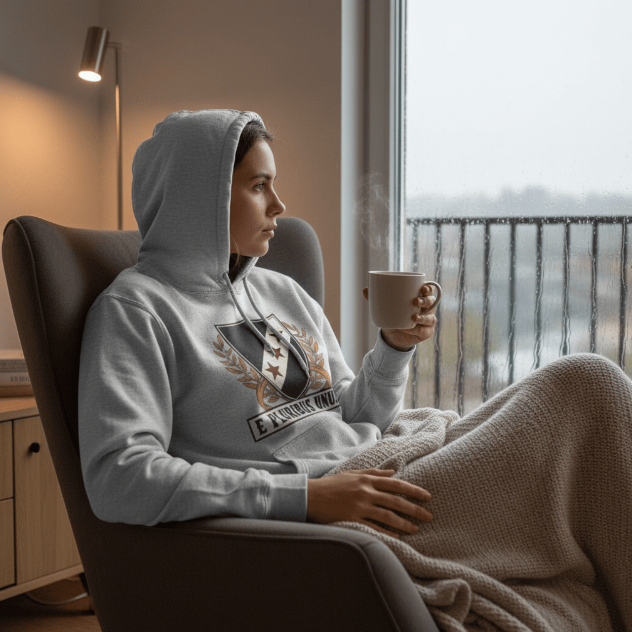 Hoodie E Pluribus Unum Crest | Vintage Shield Midweight Pullover | Hoodie