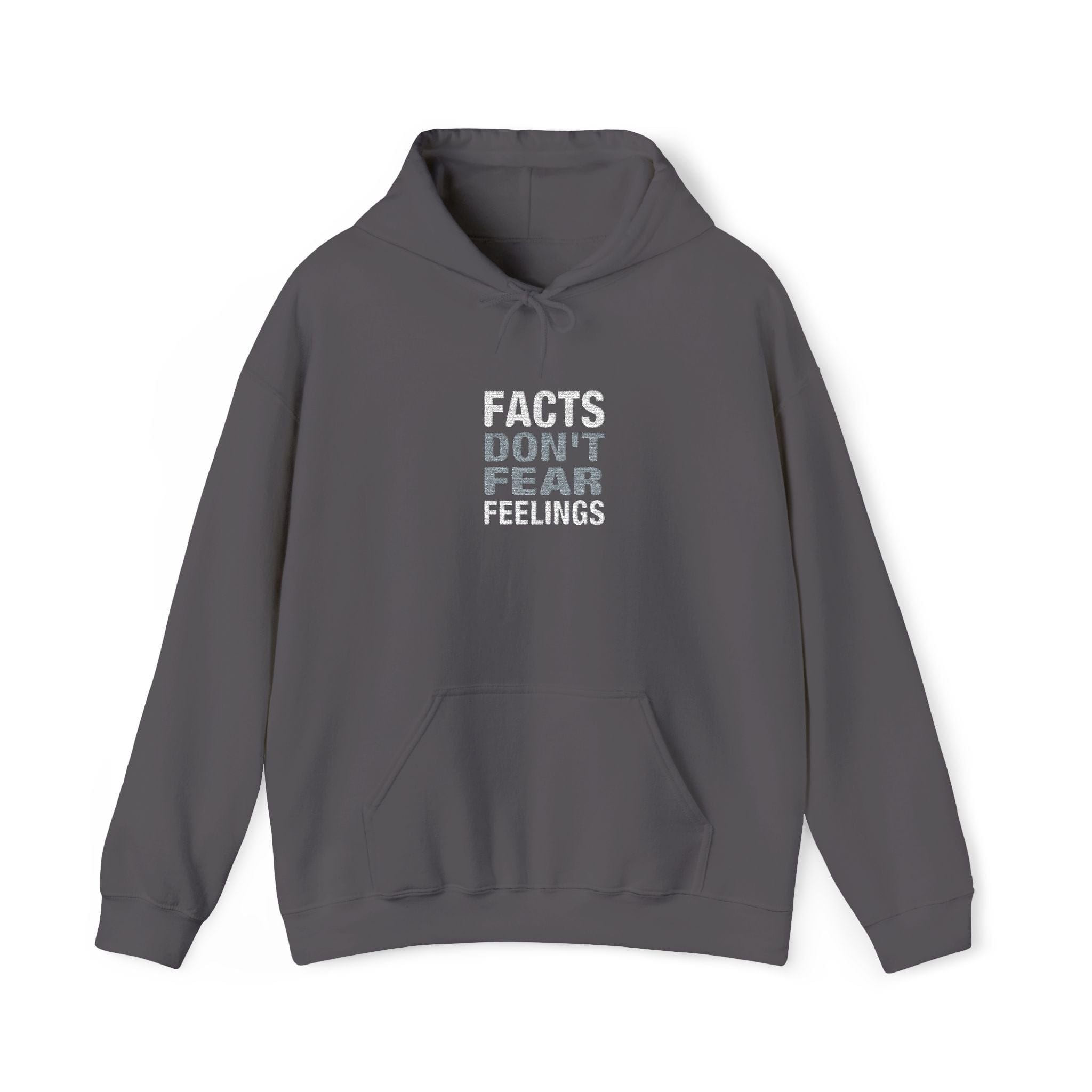 Hoodie Facts Don't Fear Feelings | Embroidered Sweatshirt | Hoodie