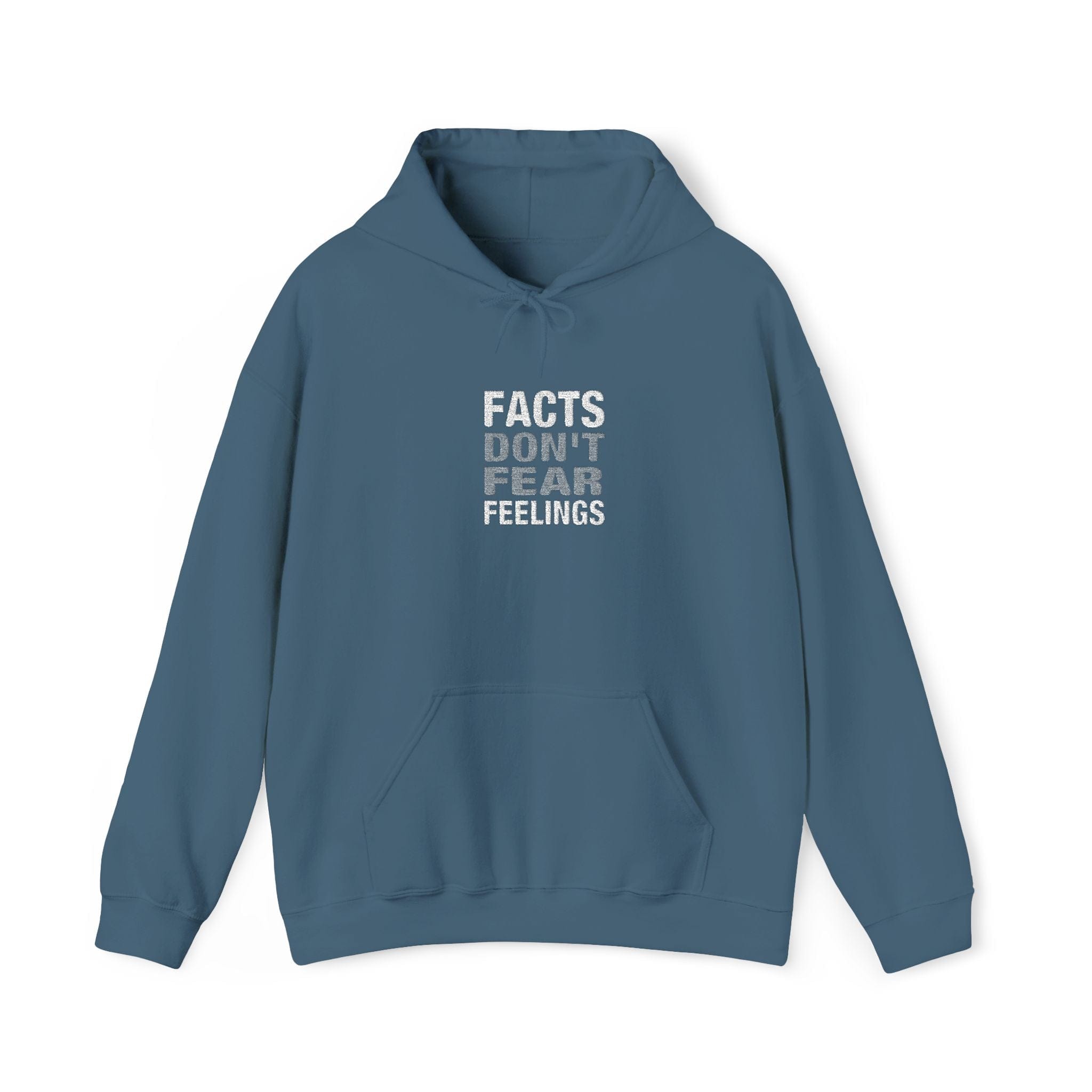 Hoodie Facts Don't Fear Feelings | Embroidered Sweatshirt | Hoodie
