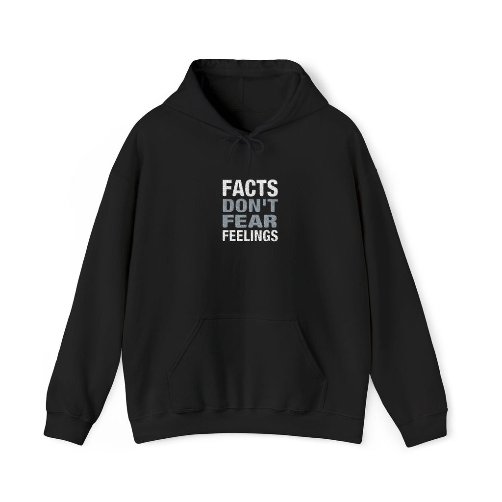 Hoodie Facts Don't Fear Feelings | Embroidered Sweatshirt | Hoodie