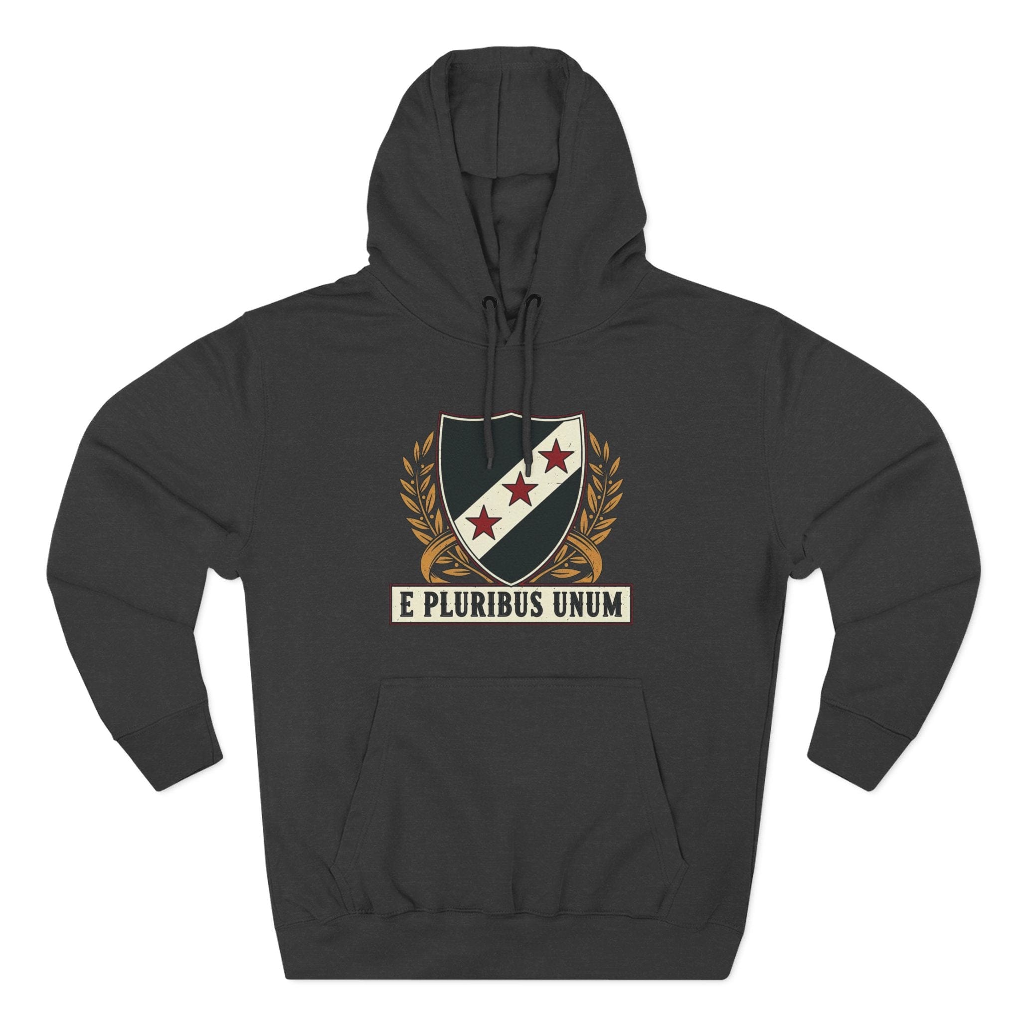 Hoodie XS / Charcoal Heather E Pluribus Unum Crest | Vintage Shield Midweight Pullover | Hoodie