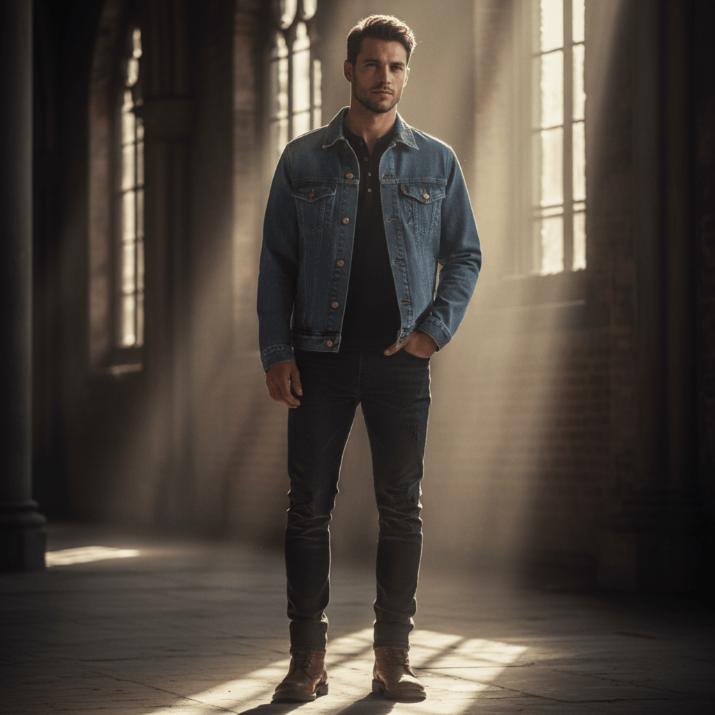 Outerwear God > Gov | God Greater Than Government | Rear Print Denim Jacket