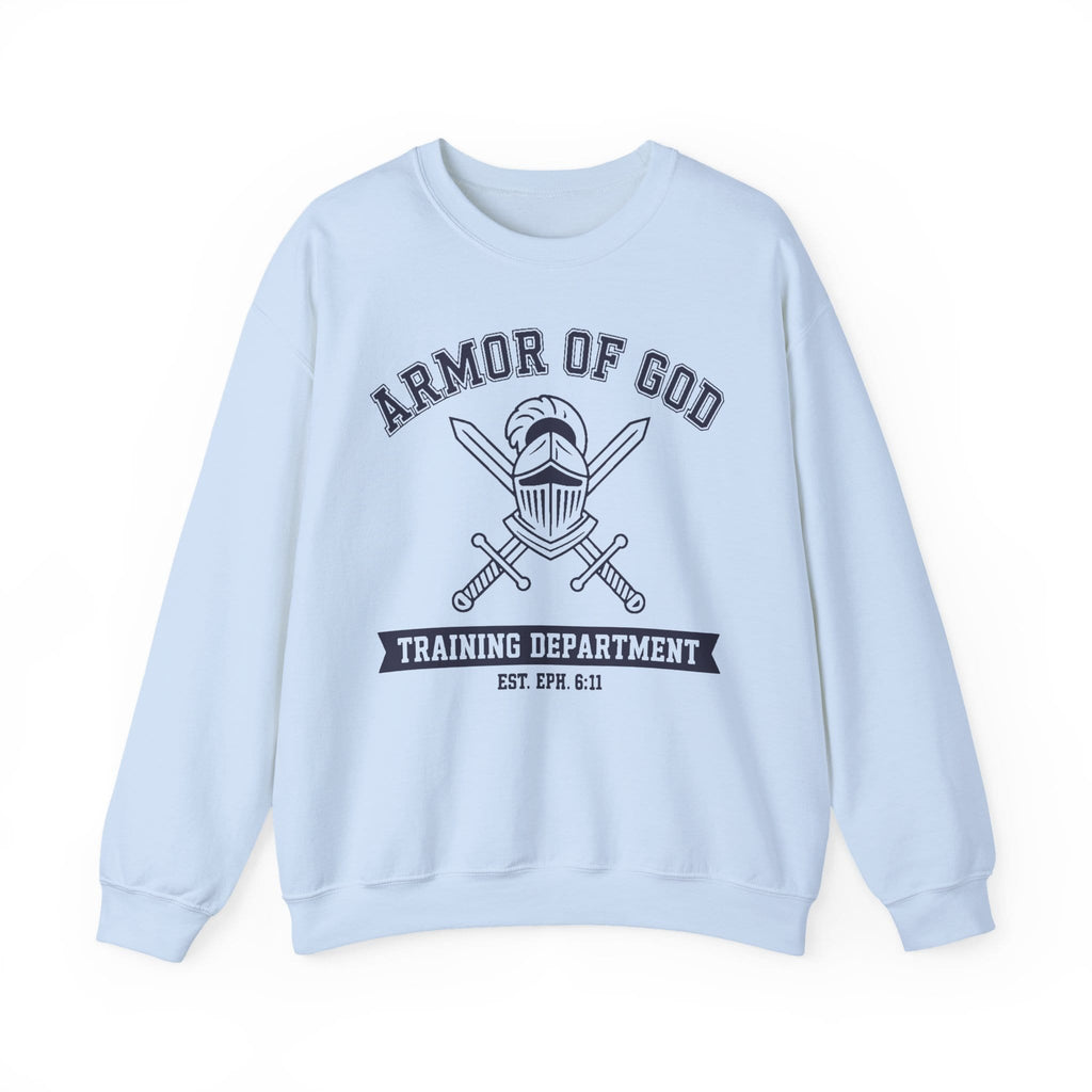 Sweatshirt Armor of God Training Department — Christian Crewneck Sweatshirt