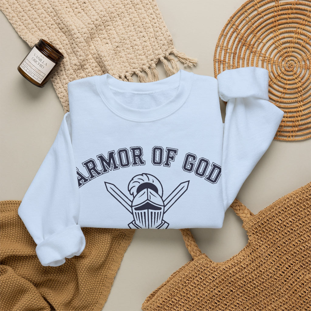 Sweatshirt Armor of God Training Department — Christian Crewneck Sweatshirt