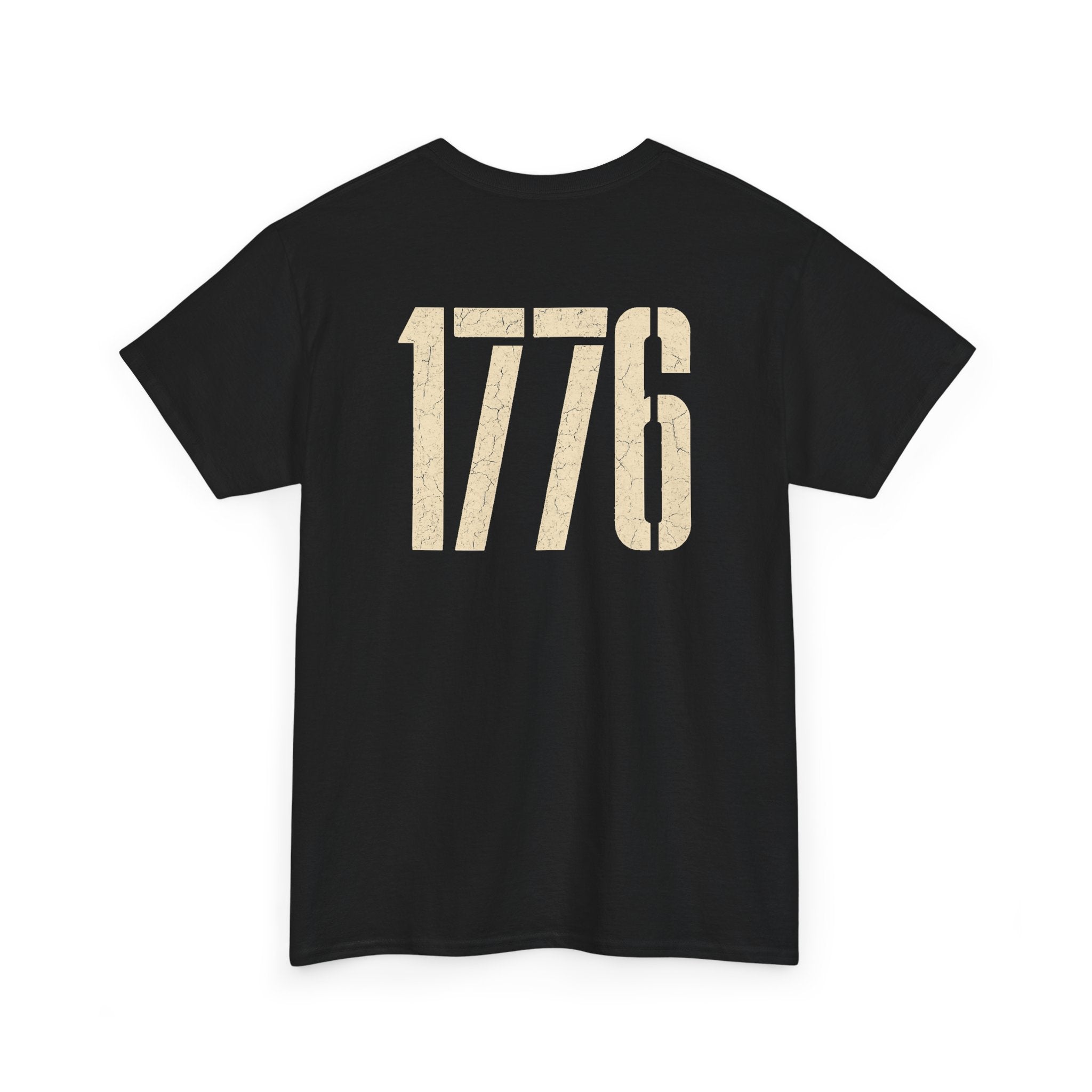 T-Shirt 1776 Land of the Free | Retro Eagle Emblem | Double Print Classic Tee