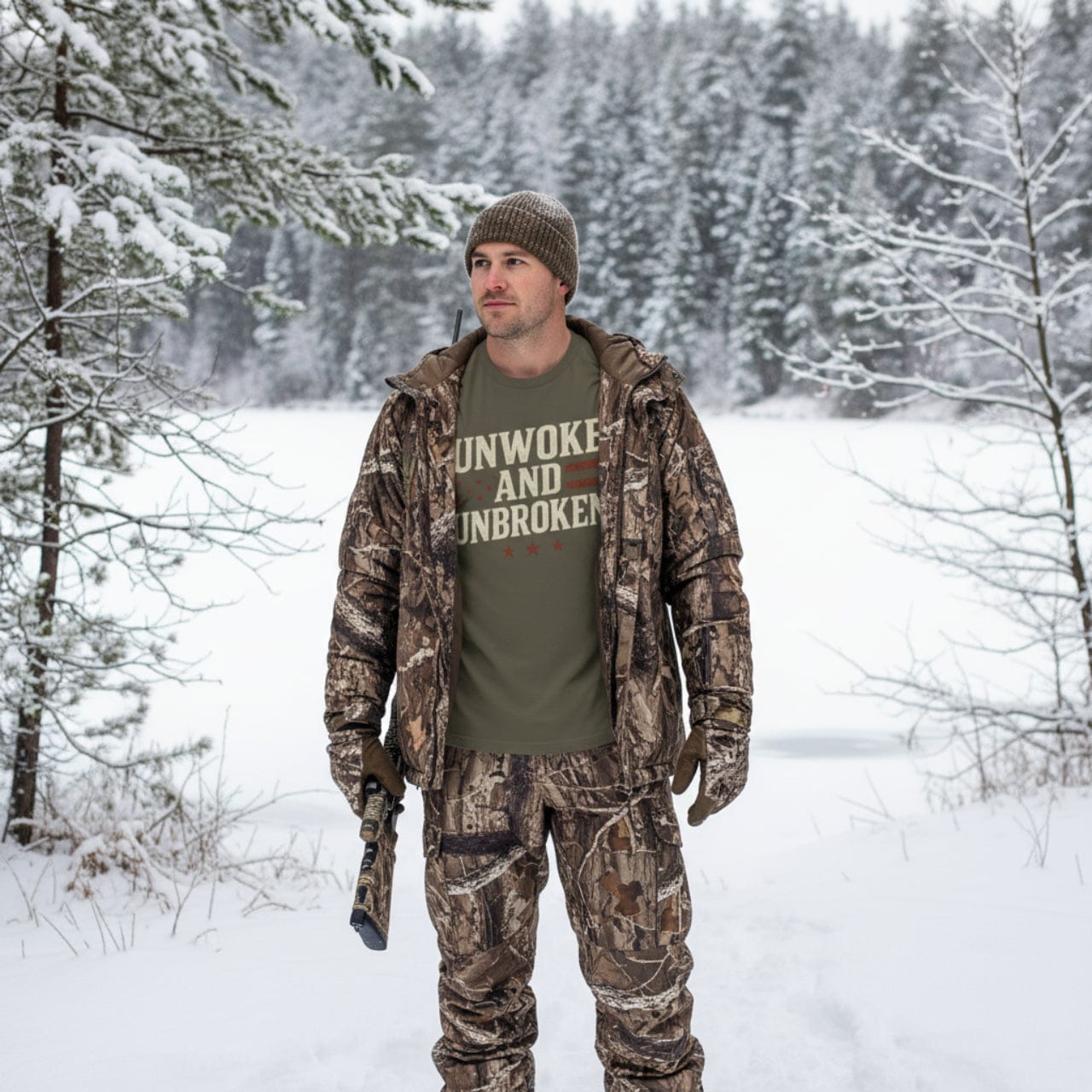 T-Shirt Army / S Unwoke and Unbroken | Political Statement Wear | Premium Tee