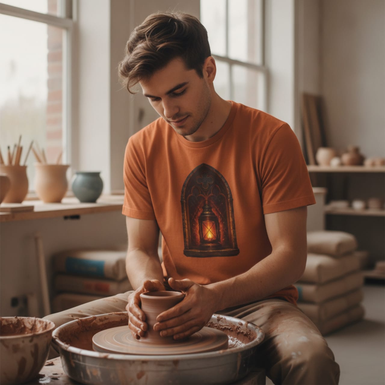 T-Shirt Autumn / S Two If By Sea — Watchman's Lantern Tee