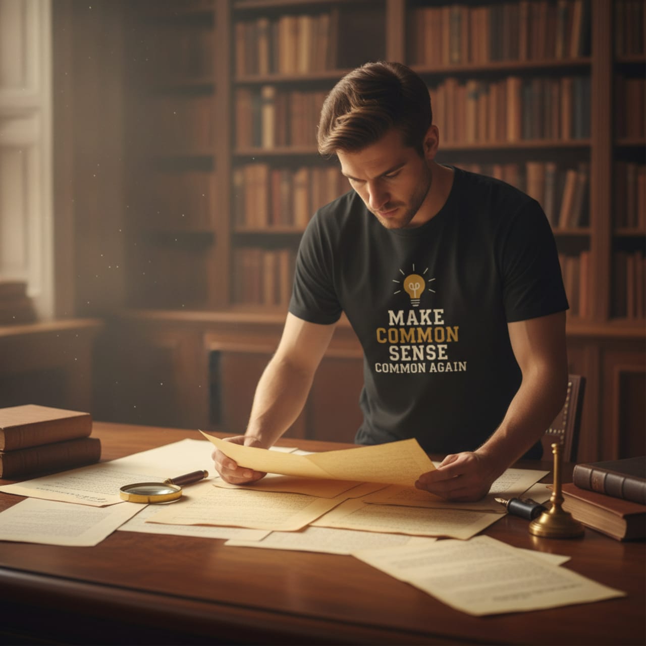 T-Shirt Black / S Make Common Sense Common Again — Satirical Statement Tee