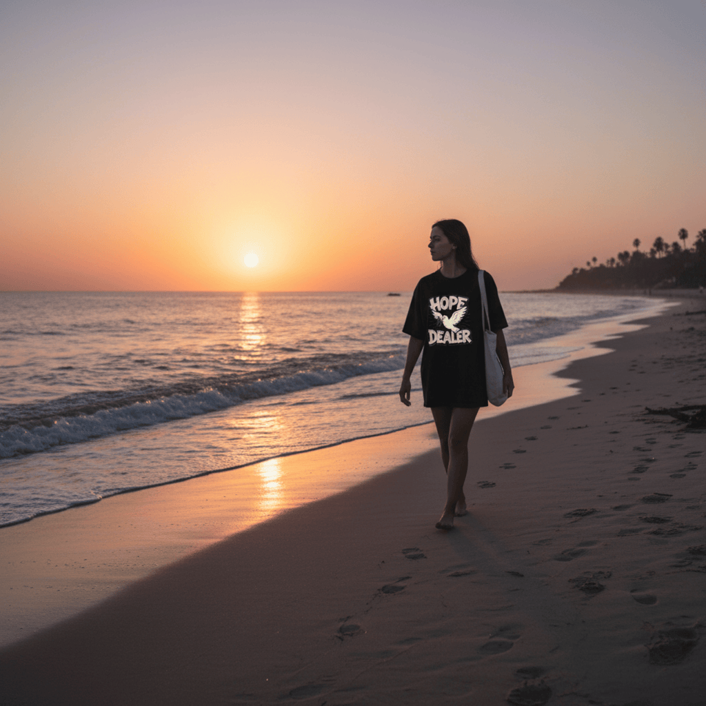 T-Shirt Black / XS Hope Dealer | Witty Christian Dove T Shirt | Oversized Boxy Tee