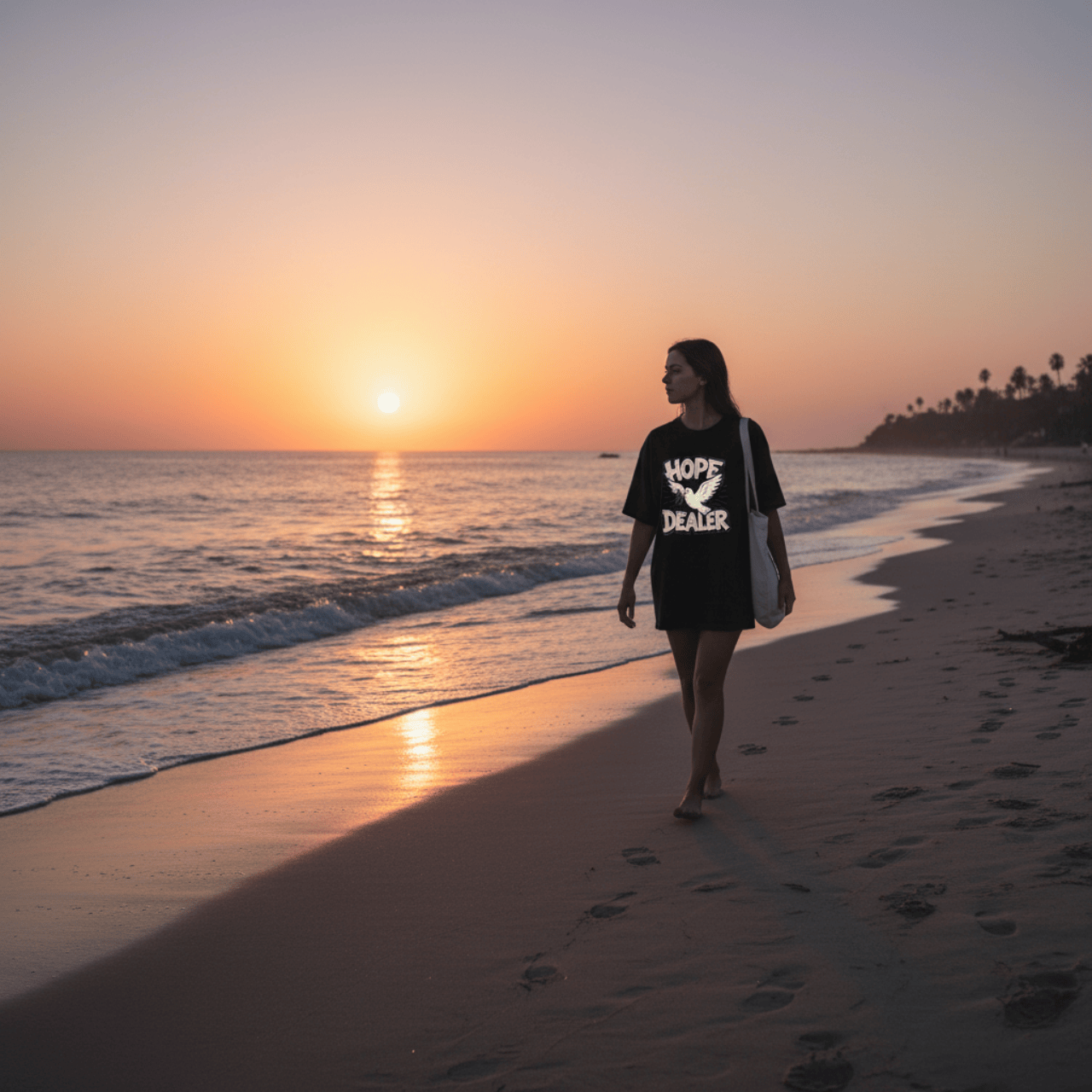 T-Shirt Black / XS Hope Dealer | Witty Christian Dove T Shirt | Oversized Boxy Tee