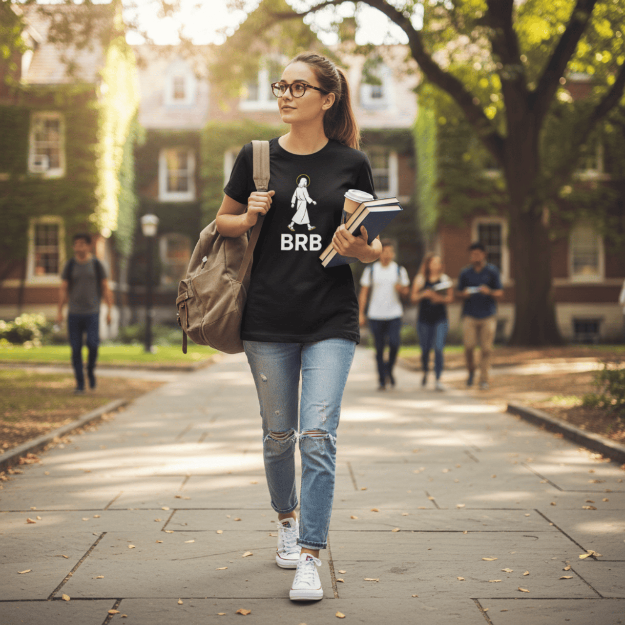 T-Shirt BRB Jesus | Funny Premium Christian T Shirt | Graphic Tee