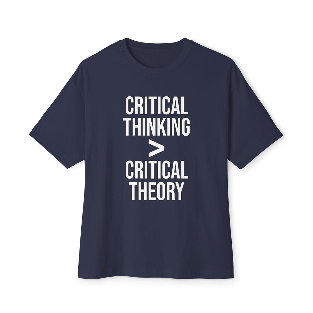 T-Shirt Critical Thinking > Critical Theory | Bold Text | Oversized Boxy Premium Tee