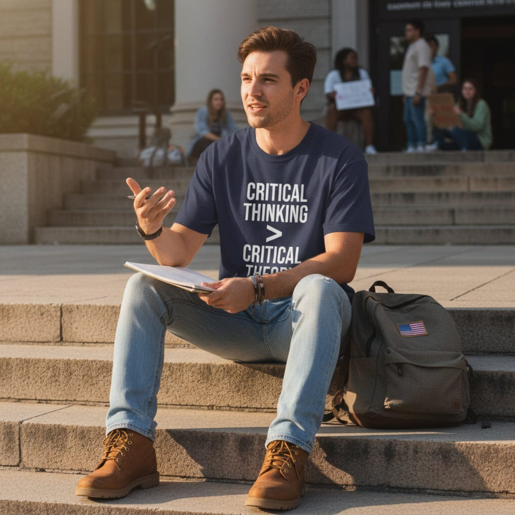T-Shirt Critical Thinking > Critical Theory | Bold Text | Oversized Boxy Premium Tee
