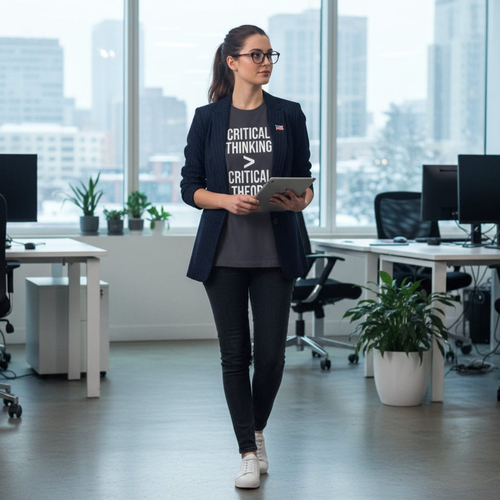 T-Shirt Critical Thinking > Critical Theory | Bold Text | Oversized Boxy Premium Tee