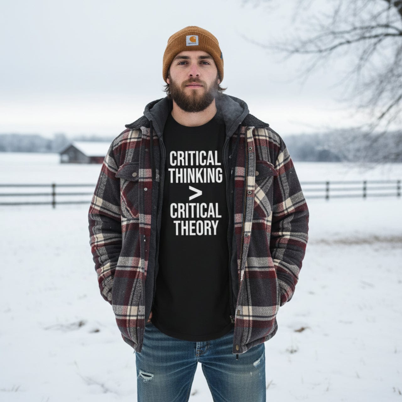 T-Shirt Critical Thinking > Critical Theory | Bold Text | Oversized Boxy Premium Tee