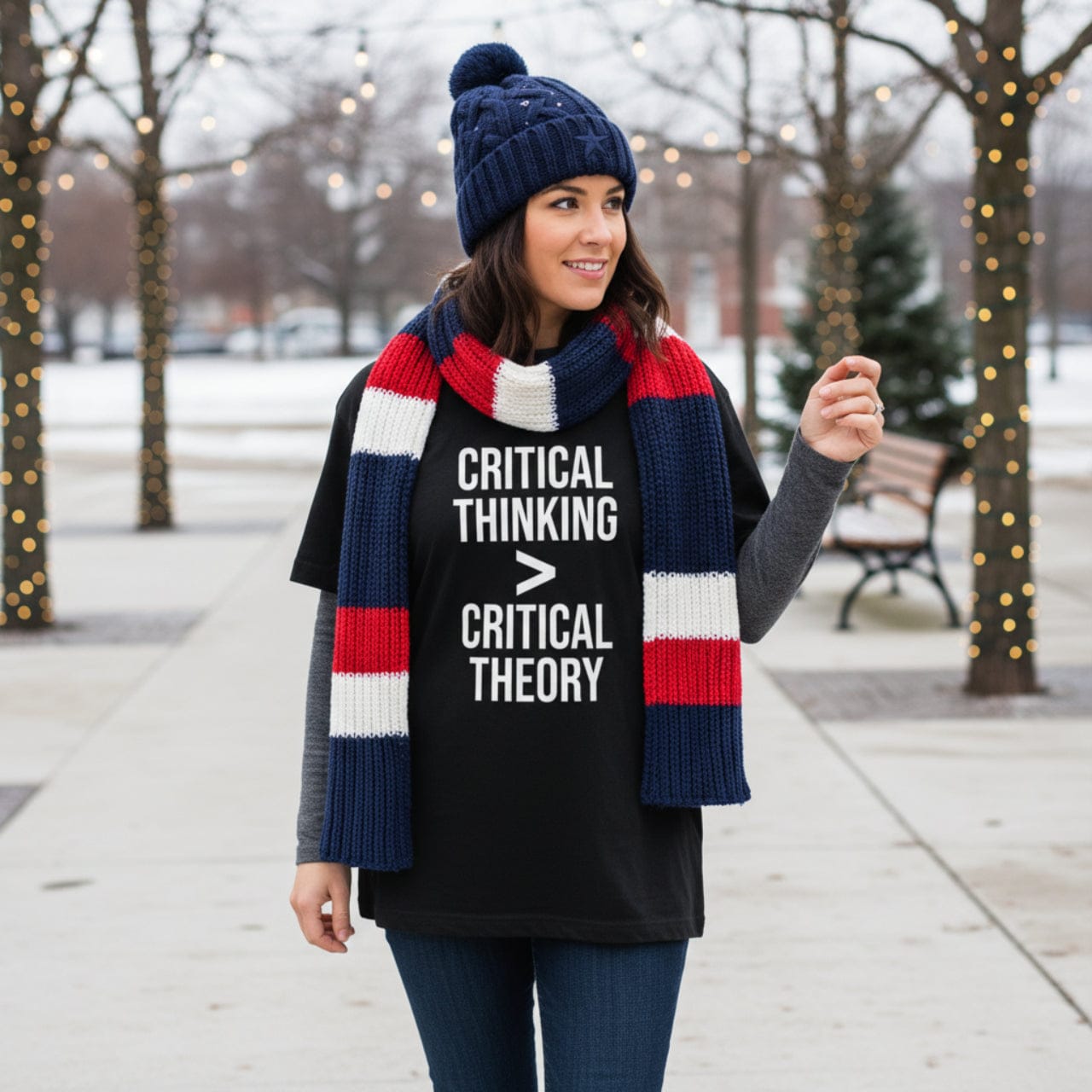 T-Shirt Critical Thinking > Critical Theory | Bold Text | Oversized Boxy Premium Tee