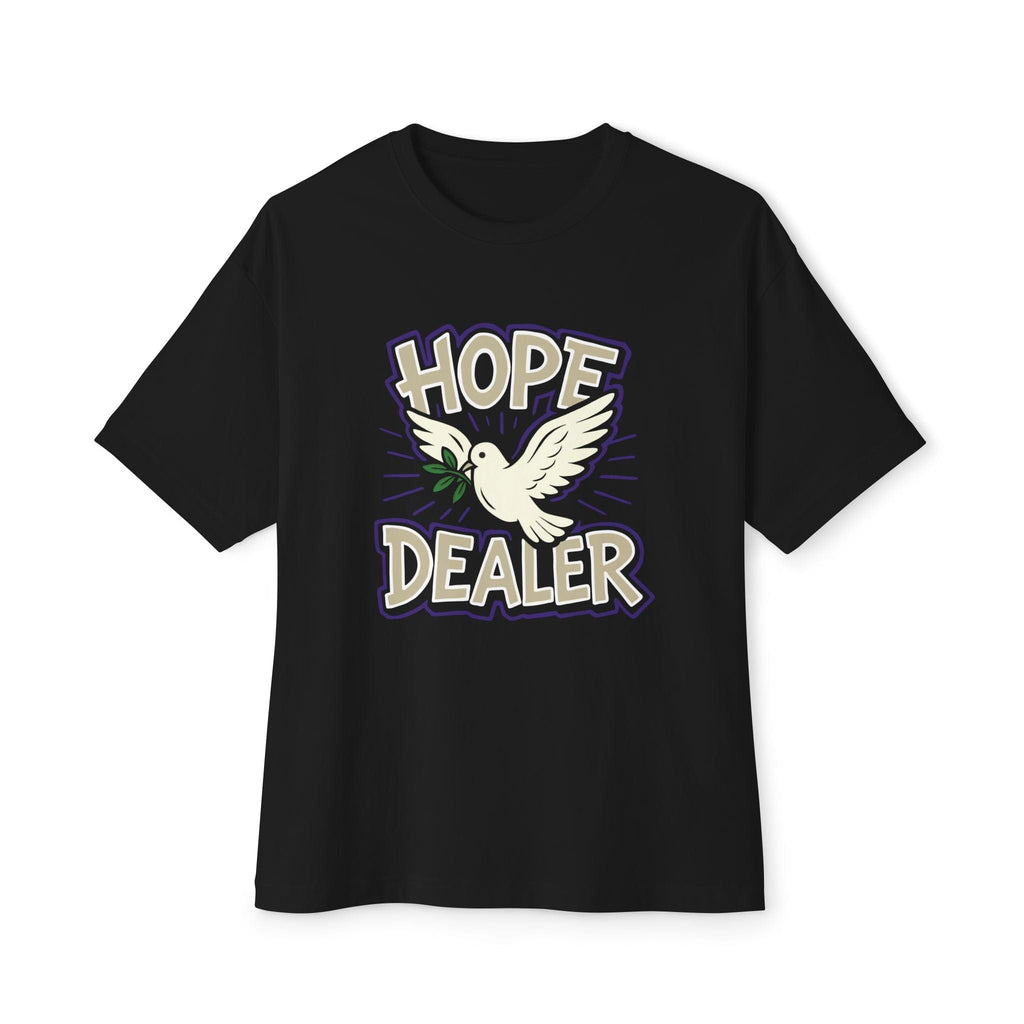 T-Shirt Hope Dealer | Witty Christian Dove T Shirt | Oversized Boxy Tee