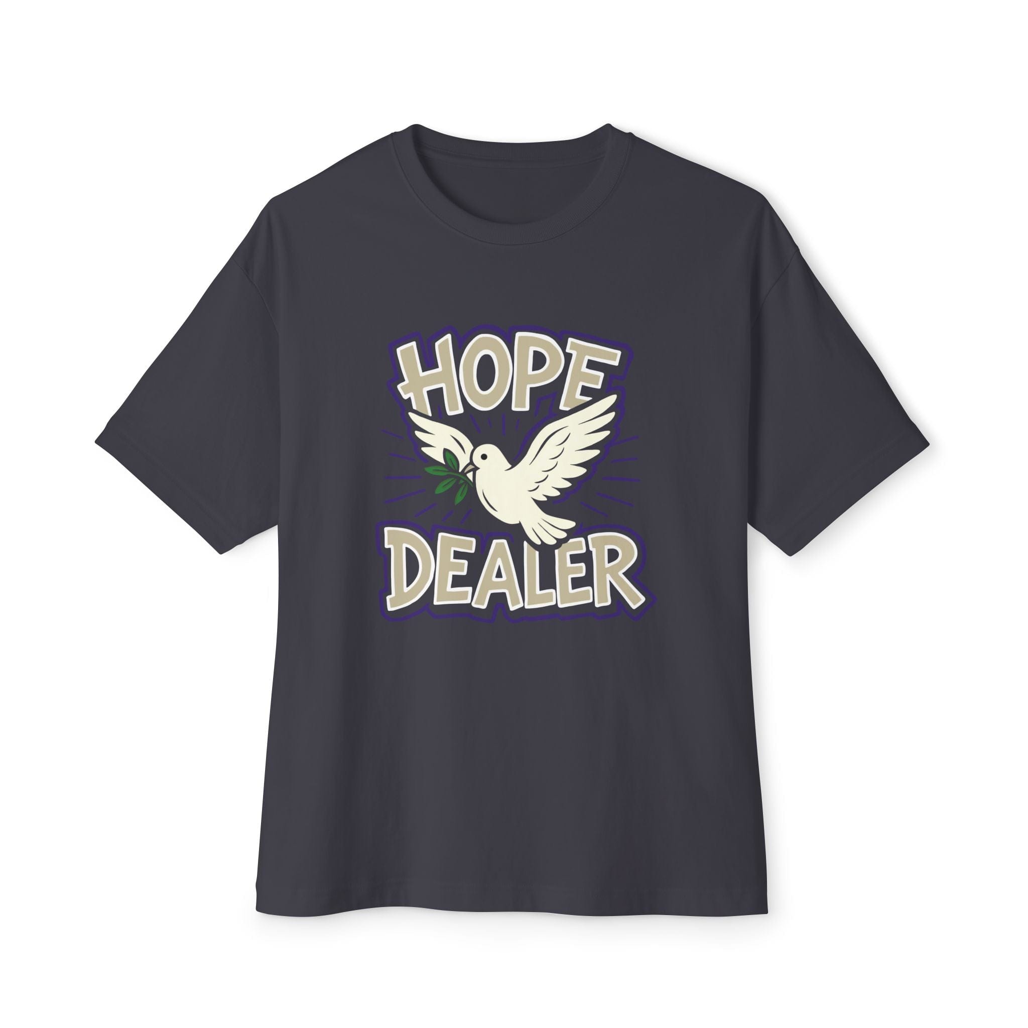 T-Shirt Hope Dealer | Witty Christian Dove T Shirt | Oversized Boxy Tee