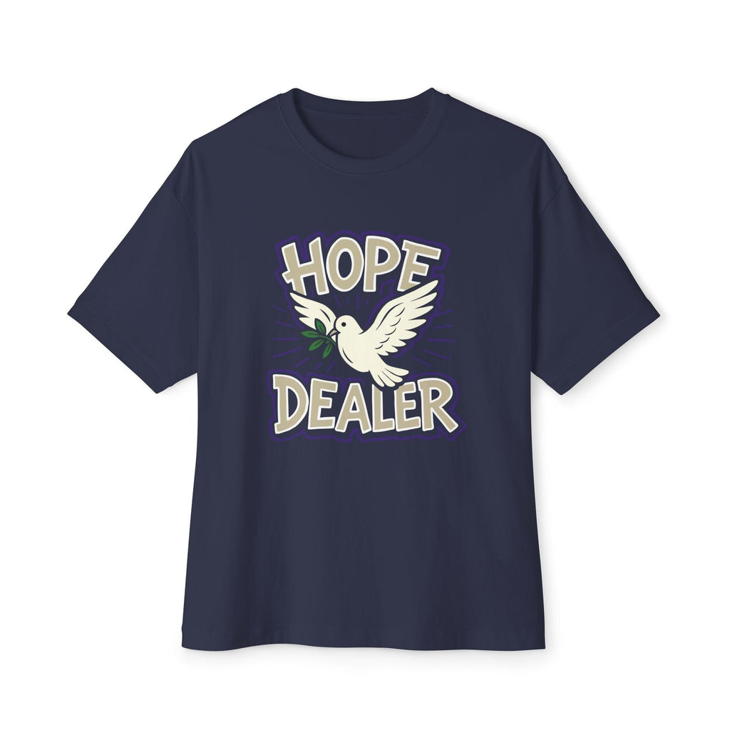 T-Shirt Hope Dealer | Witty Christian Dove T Shirt | Oversized Boxy Tee