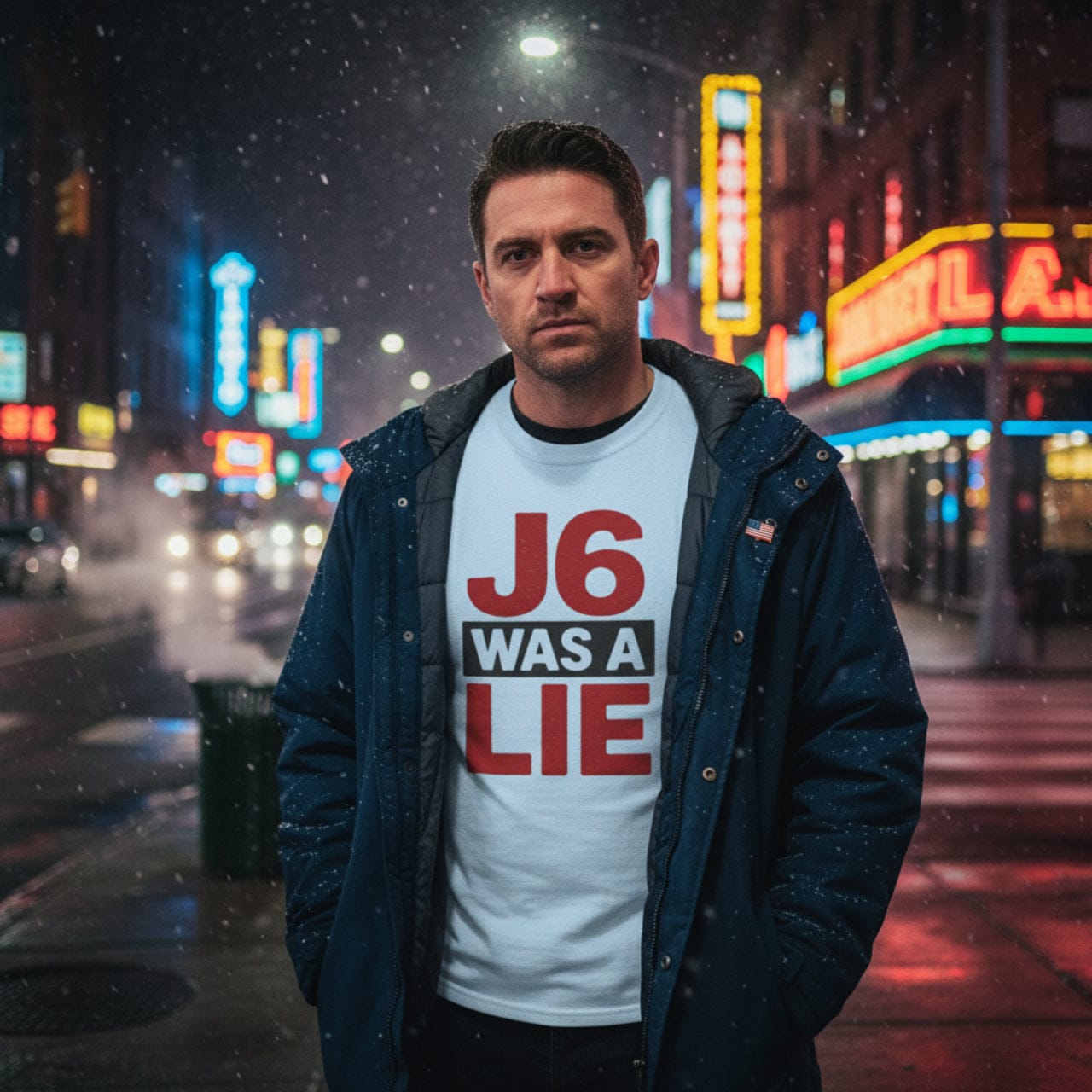 T-Shirt J6 Was a Lie | January 6th Narrative Breaker | Premium Cotton Classic Tee