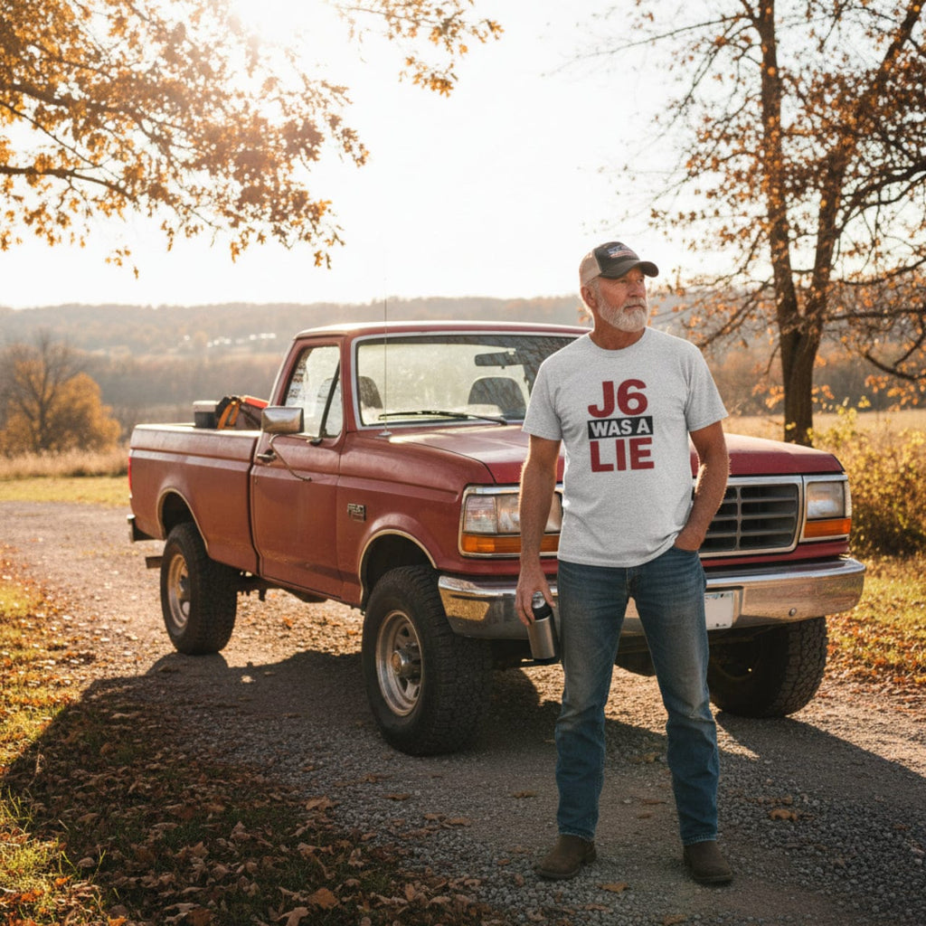 T-Shirt J6 Was a Lie | January 6th Narrative Breaker | Premium Cotton Classic Tee