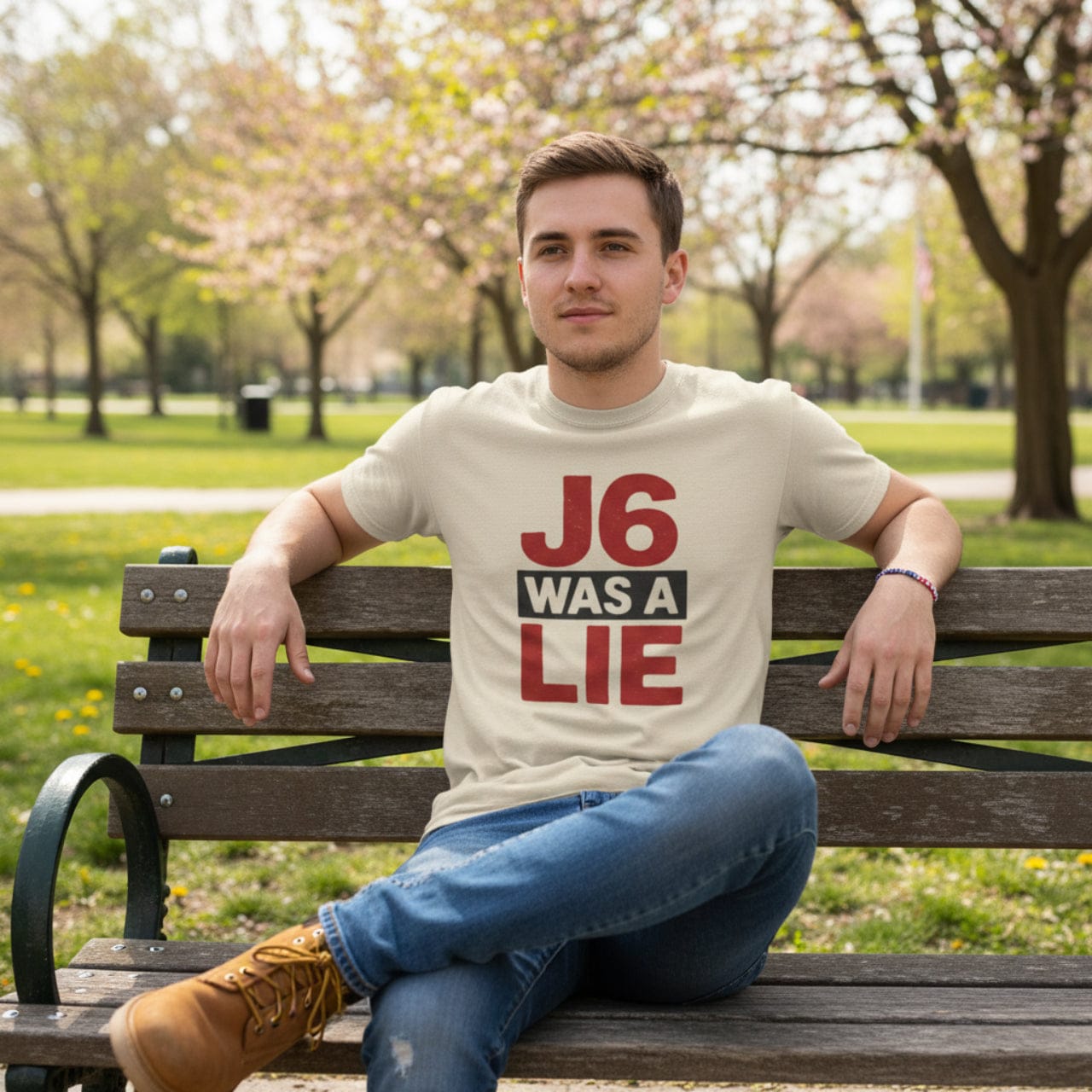 T-Shirt J6 Was a Lie | January 6th Narrative Breaker | Premium Cotton Classic Tee