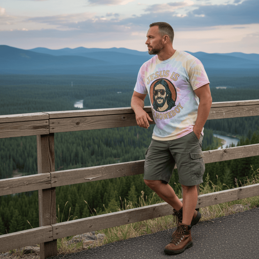 T-Shirt Jesus is My Homeboy | Tie-Dye T Shirt | Graphic Tee