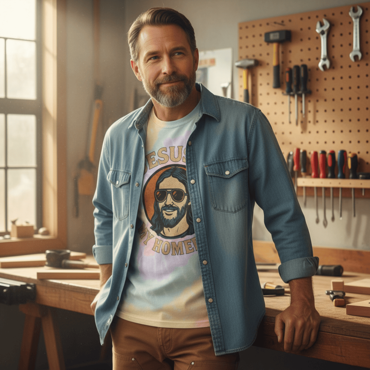 T-Shirt Jesus is My Homeboy | Tie-Dye T Shirt | Graphic Tee