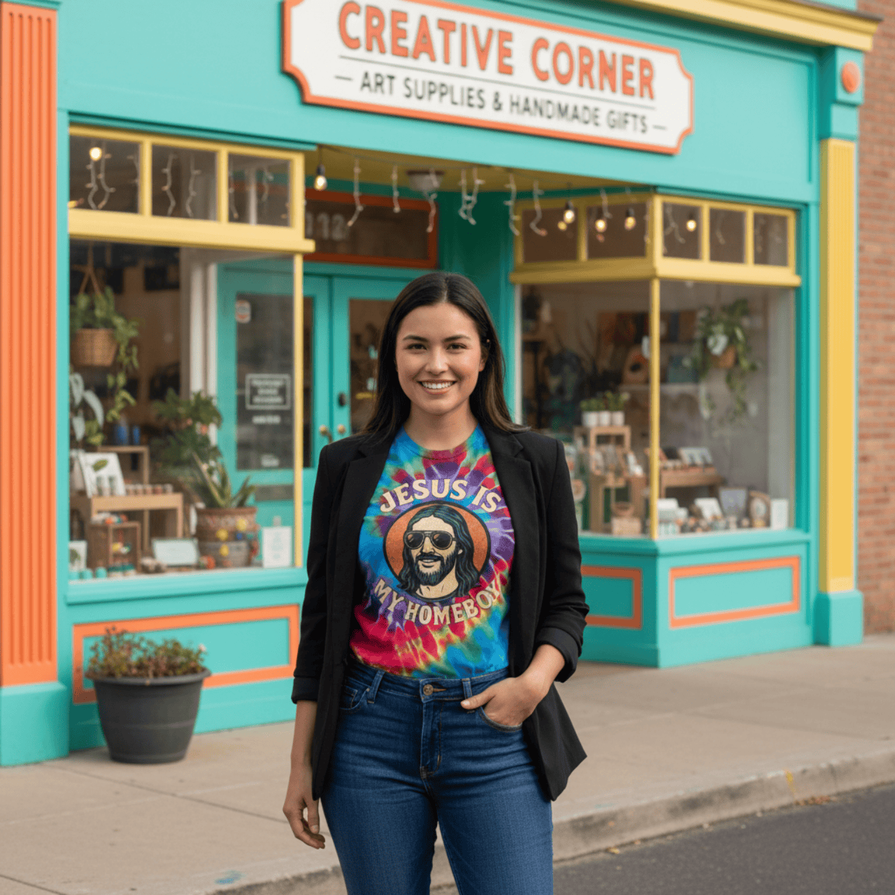 T-Shirt Jesus is My Homeboy | Tie-Dye T Shirt | Graphic Tee