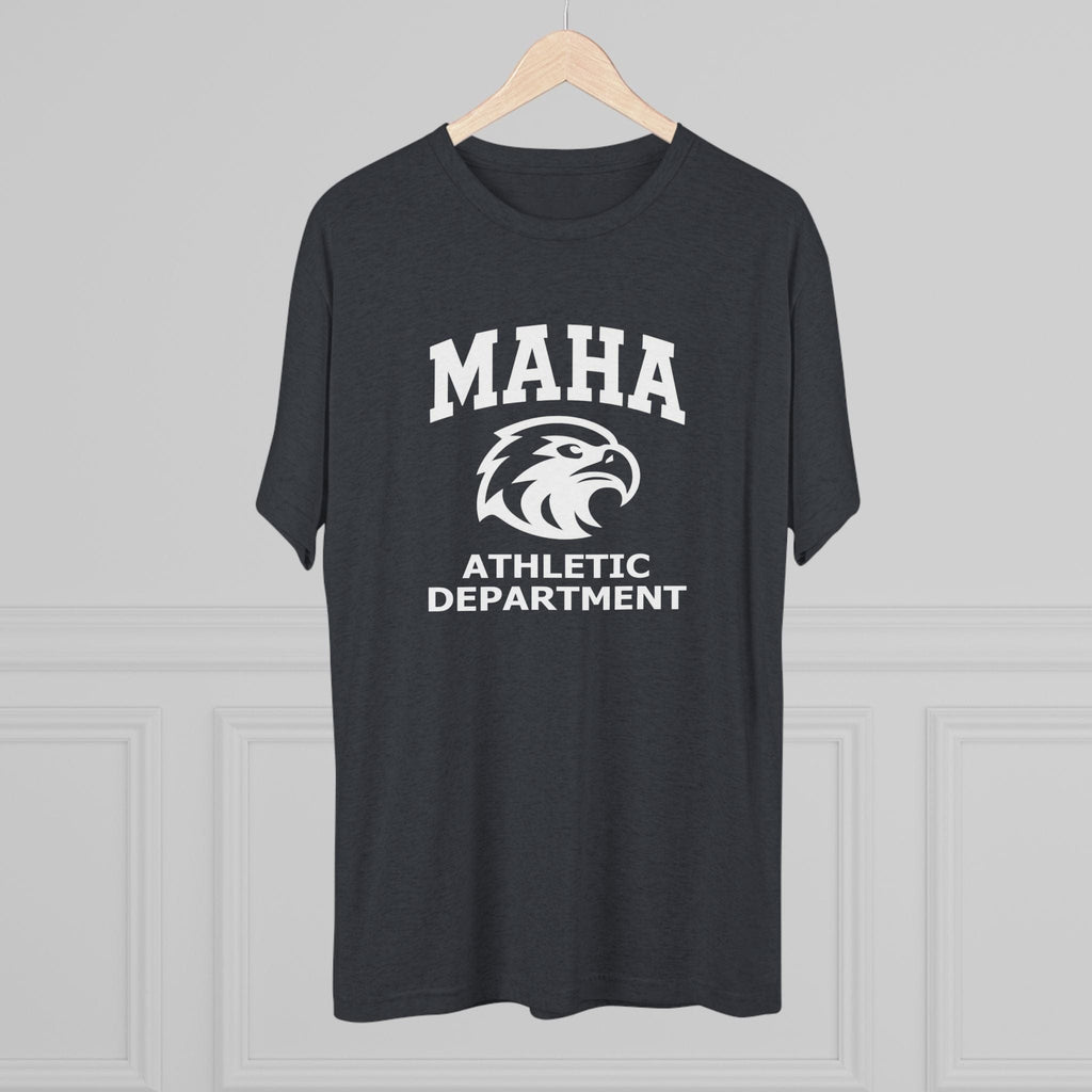 T-Shirt MAHA Athletic Department | Eagle Mascot Vintage Gym Uniform Inspired | Tri-Blend Performance Tee