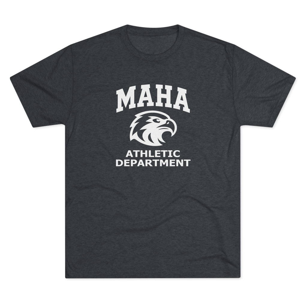T-Shirt MAHA Athletic Department | Eagle Mascot Vintage Gym Uniform Inspired | Tri-Blend Performance Tee