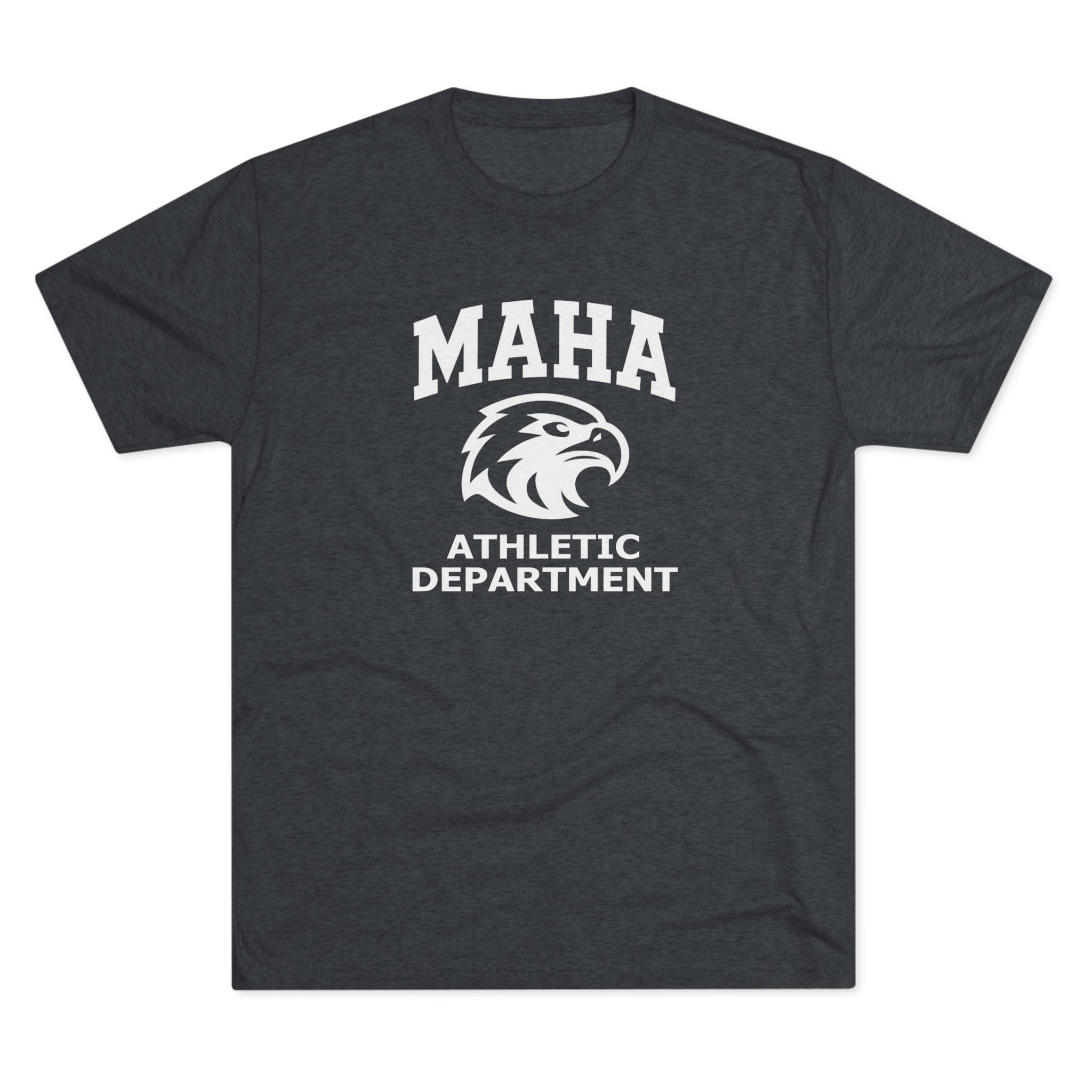 T-Shirt MAHA Athletic Department | Eagle Mascot Vintage Gym Uniform Inspired | Tri-Blend Performance Tee