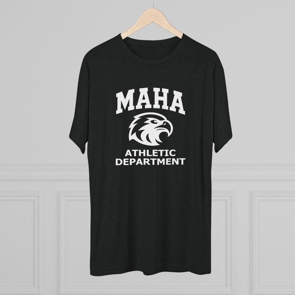 T-Shirt MAHA Athletic Department | Eagle Mascot Vintage Gym Uniform Inspired | Tri-Blend Performance Tee