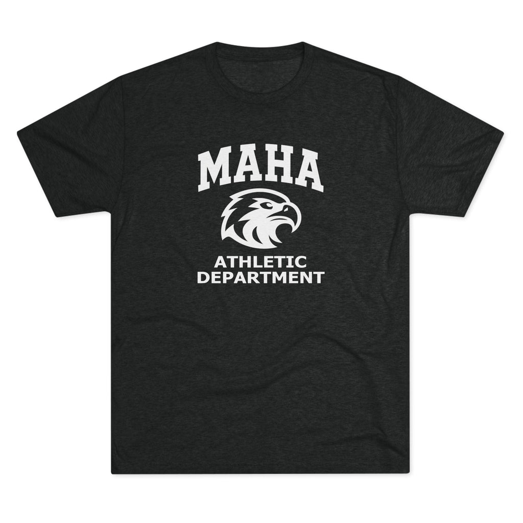 T-Shirt MAHA Athletic Department | Eagle Mascot Vintage Gym Uniform Inspired | Tri-Blend Performance Tee