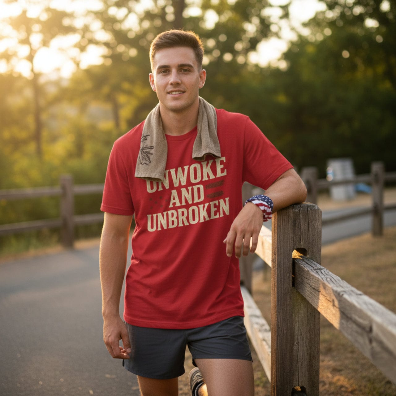T-Shirt Red / S Unwoke and Unbroken | Political Statement Wear | Premium Tee