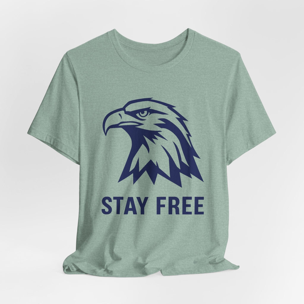 T-Shirt Stay Free | Navy Blue Eagle | Graphic Tee
