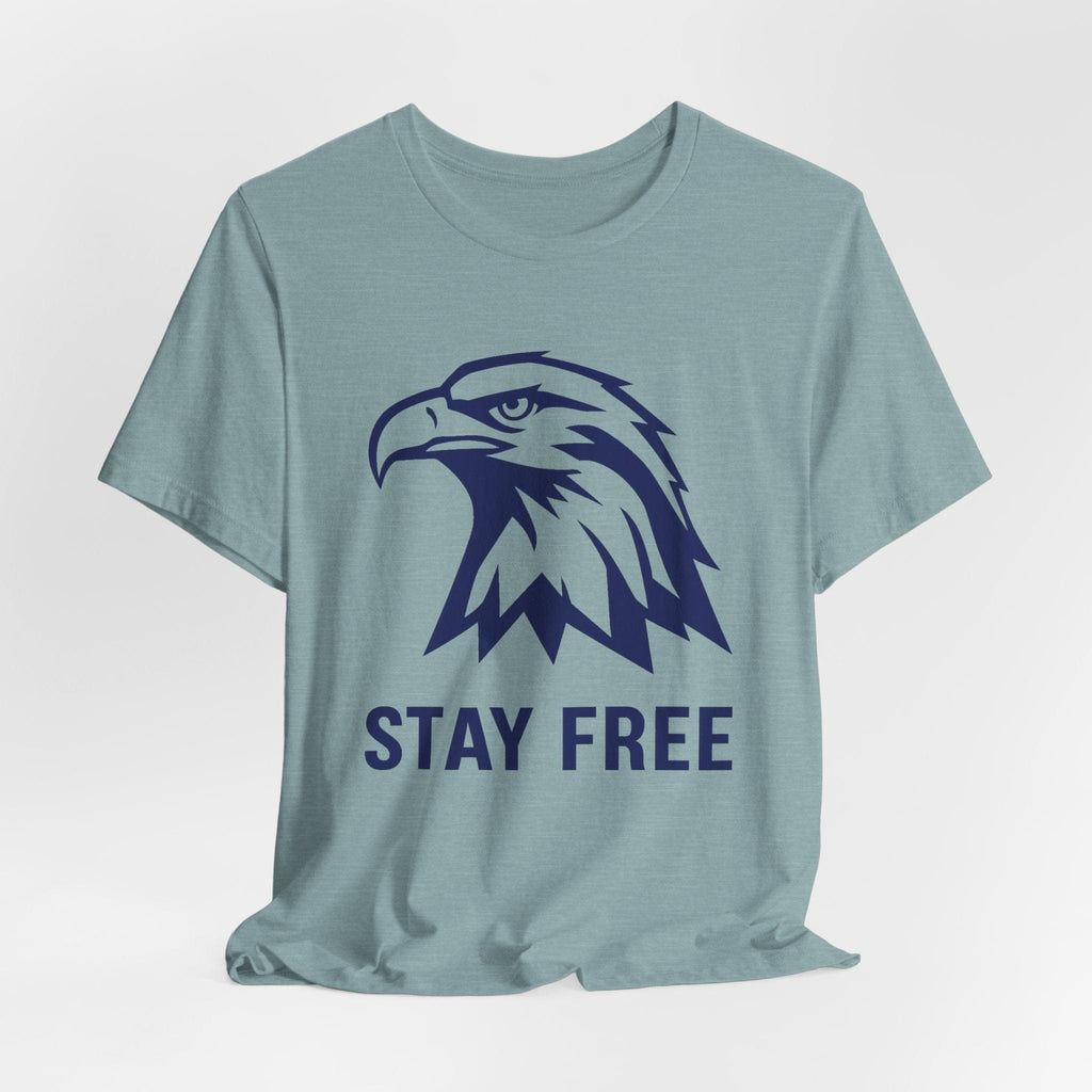 T-Shirt Stay Free | Navy Blue Eagle | Graphic Tee