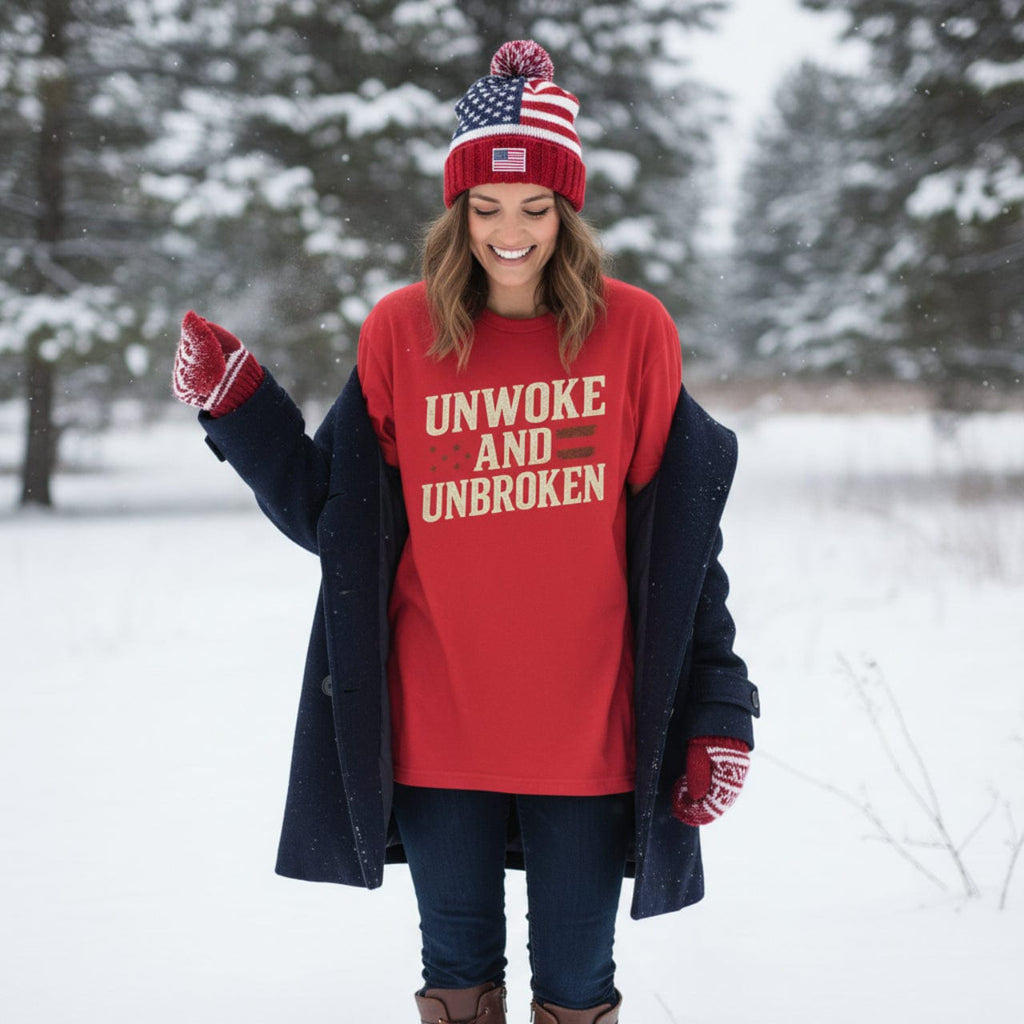 T-Shirt Unwoke and Unbroken | Political Statement Wear | Premium Tee