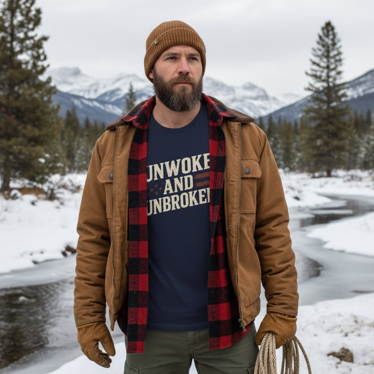 T-Shirt Unwoke and Unbroken | Political Statement Wear | Premium Tee