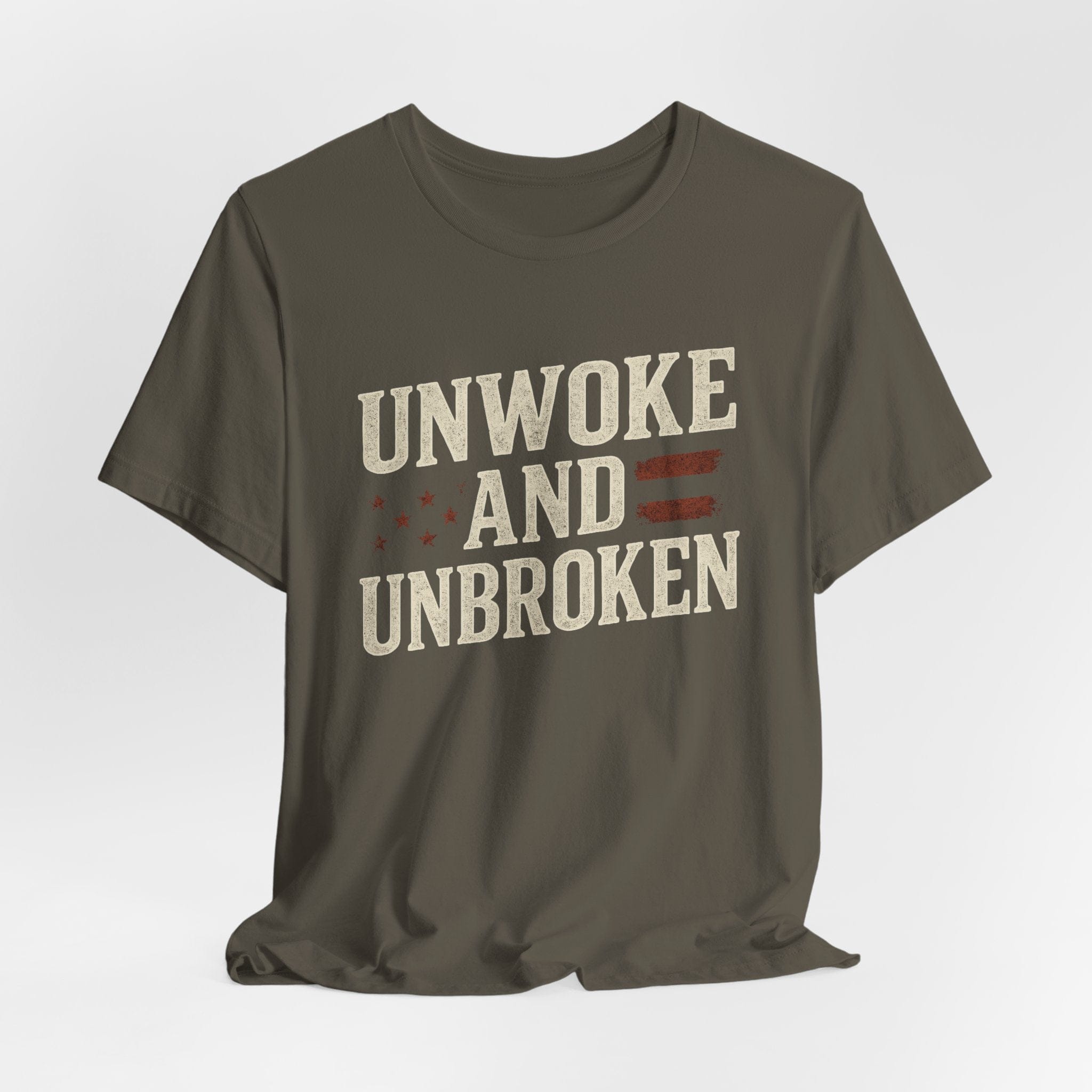 T-Shirt Unwoke and Unbroken | Political Statement Wear | Premium Tee