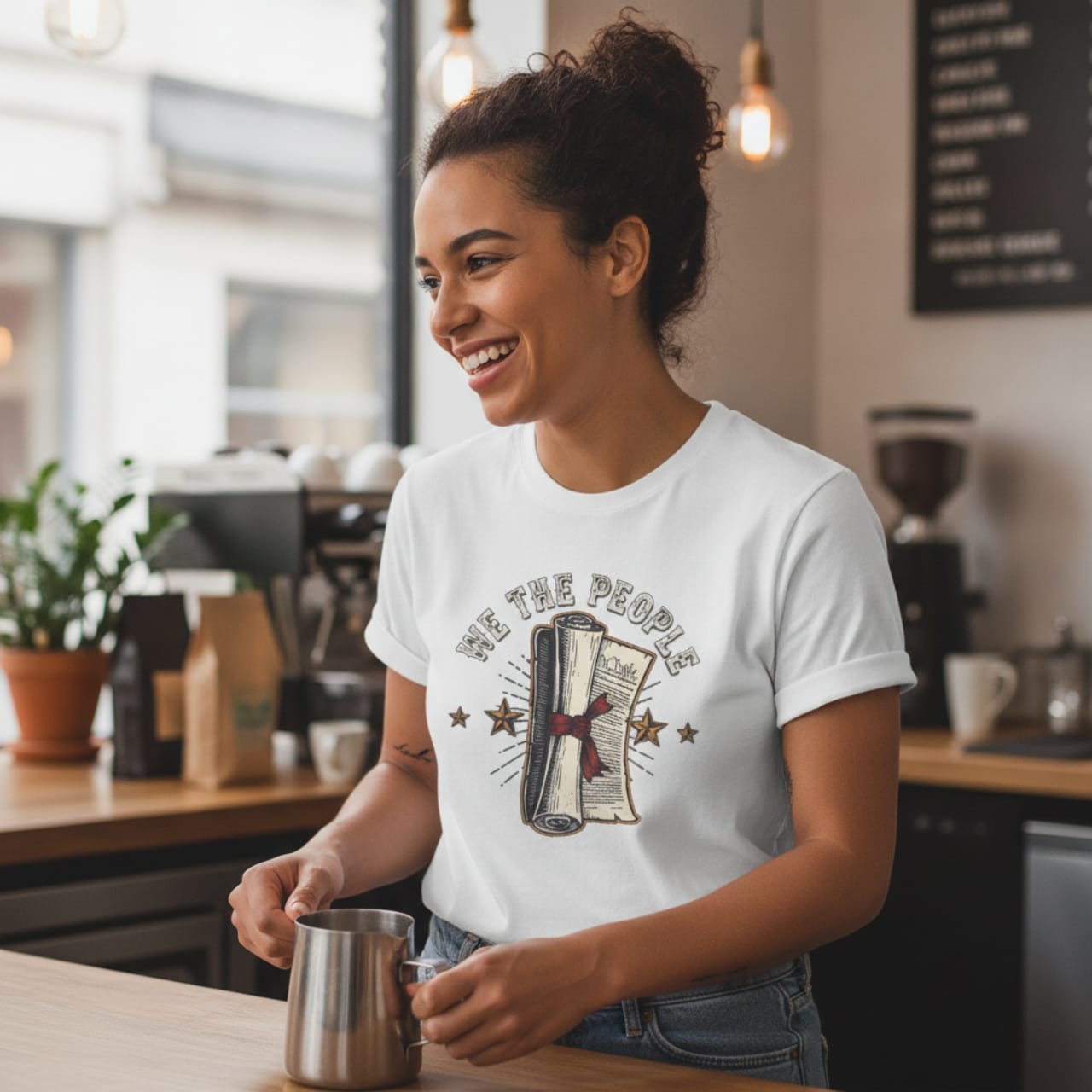 T-Shirt White / S We The People — Constitution 1776 Patriotic Tee